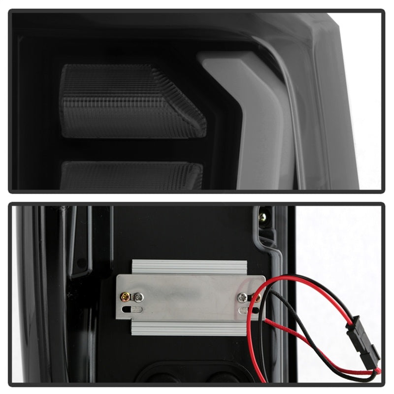 Spyder GMC Sierra 19-20 Modèle à ampoule à incandescence uniquement Feux arrière à DEL - Fumée noire ALT-YD-GS19-LED-BSM