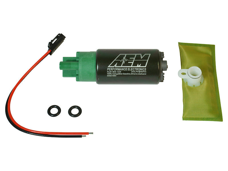 Kit de pompe à carburant AEM 320LPH 65 mm sans crochets de montage - Compatible éthanol