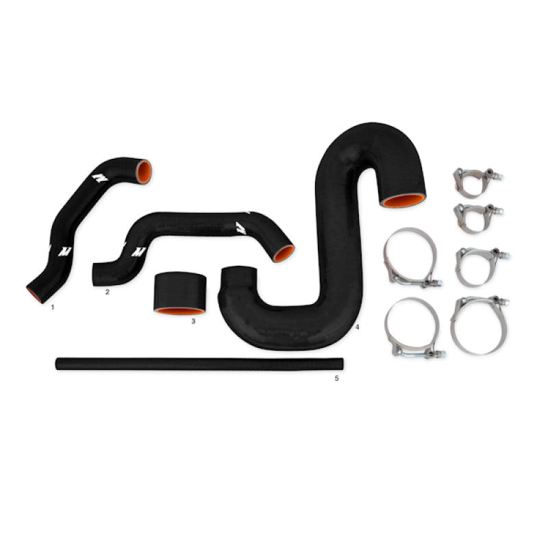 Kit échangeur air/air gros volume Mishimoto pour Subaru WRX 02-07 / STi 04-07 - Argent/Durites noires - Non compatible avec conduite à droite