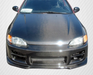 1992-1995 Honda Civic 2DR / HB Carbon Creations Dritech OEM Look Hood - 1 Piece