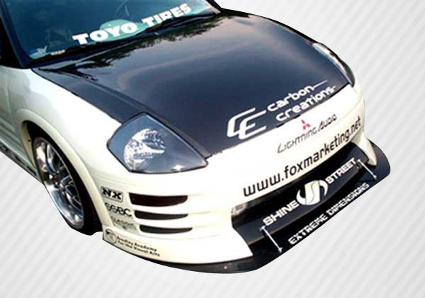 Universal Middle Splitter Front Lip Under Spoiler Air Dam - 1 Piece