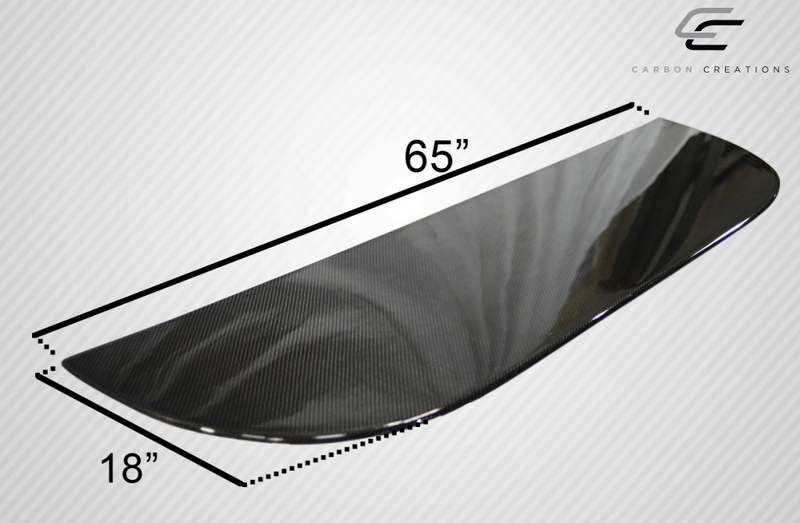 Carbon Creations Universal Middle Splitter Front Lip Under Spoiler Air Dam - 1 Piece