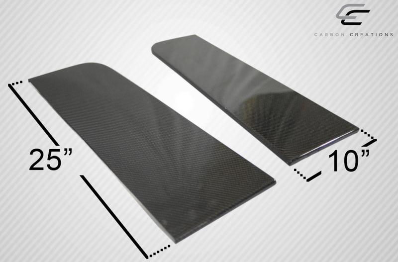 Universal Carbon Creations Séparateurs arrière - 2 pièces