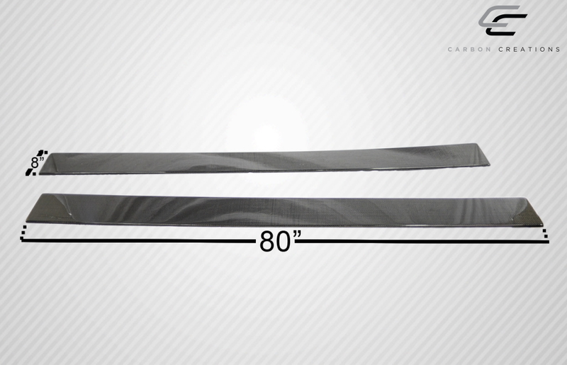 Séparateurs de jupes latérales Universal Carbon Creations - 2 pièces