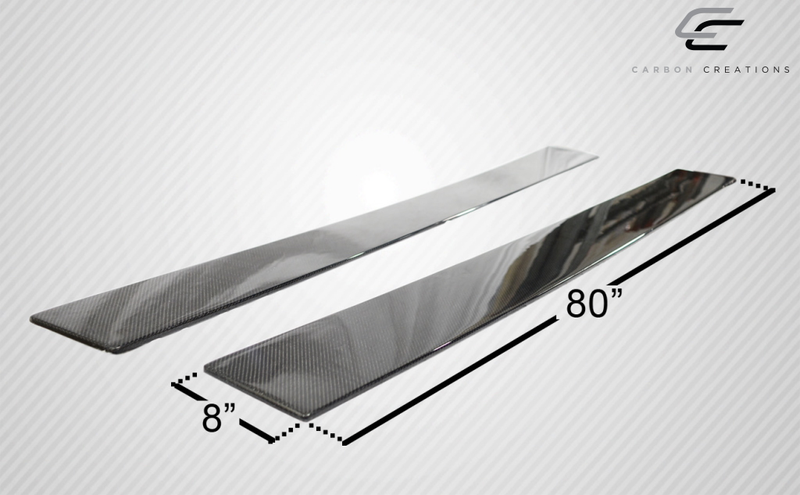 Séparateurs de jupes latérales Universal Carbon Creations - 2 pièces