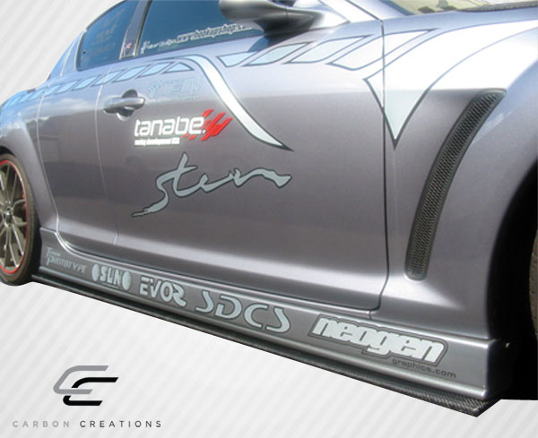 Séparateurs de jupes latérales Universal Carbon Creations - 2 pièces