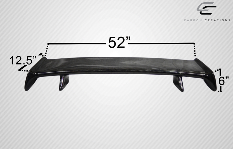 Aileron de couvercle de coffre Universal Carbon Creations Skyline Wing - 1 pièce