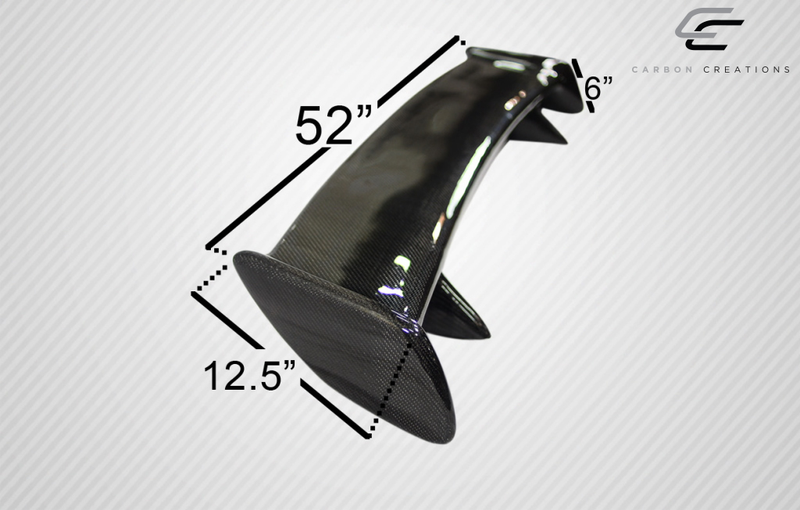 Aileron de couvercle de coffre Universal Carbon Creations Skyline Wing - 1 pièce