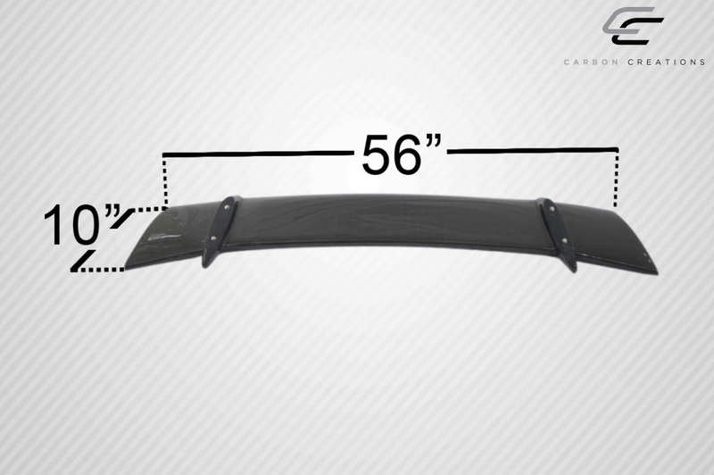 Aileron de couvercle de coffre Universal Carbon Creations Sniper Wing - 3 pièces