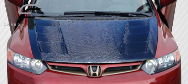 2006-2011 Honda Civic 2DR Carbon Creations Circuit Hood - 1 Piece