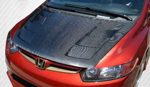 2006-2011 Honda Civic 2DR Carbon Creations Circuit Hood - 1 Piece