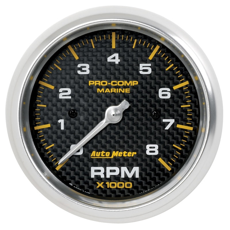 Tachymètre en fibre de carbone marine Autometer 3-3/8in 8k RPM