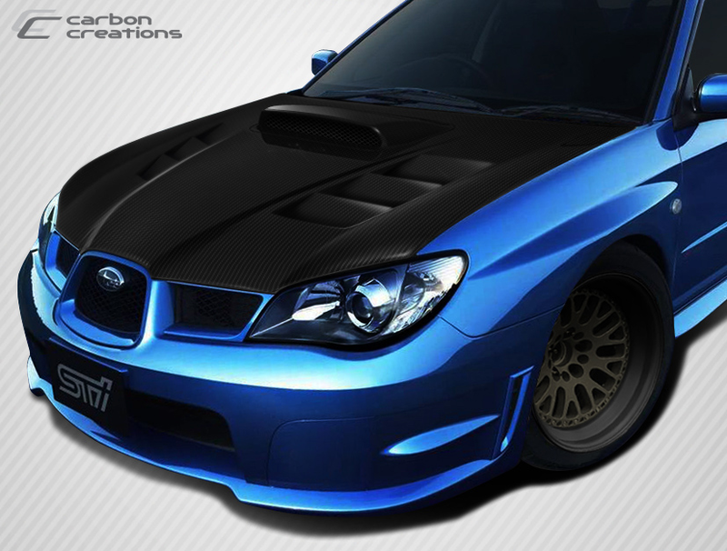 2006-2007 Subaru Impreza WRX STI Carbon Creations GT Concept Hood - 1 Piece