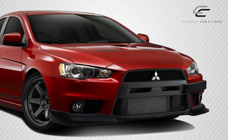 2008-2015 Mitsubishi Lancer Evolution 10 Carbon Creations VR-S Front Lip Under Spoiler Air Dam - 1 Piece