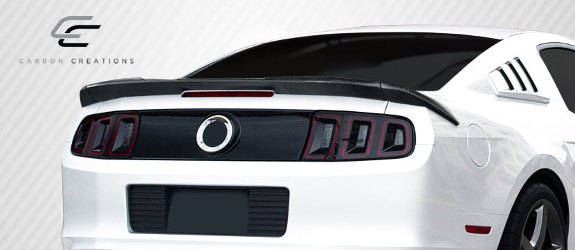 2010-2014 Ford Mustang Carbon Creations R-Spec Rear Wing Trunk Lid Spoiler - 3 Piece
