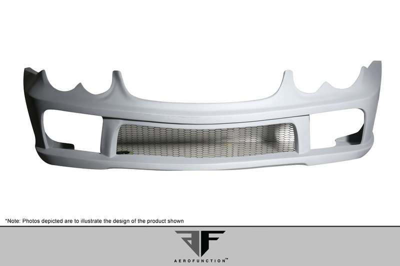 2003-2008 Mercedes SL Classe R230 AF-Signature 1 Series Wide Body Conversion Couverture de pare-chocs avant (GFK) - 1 pièce
