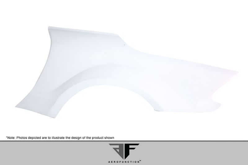 2003-2012 Mercedes SL Class R230 AF-Signature 1 Series Wide Body Conversion Rear Fenders ( GFK ) - 2 Piece