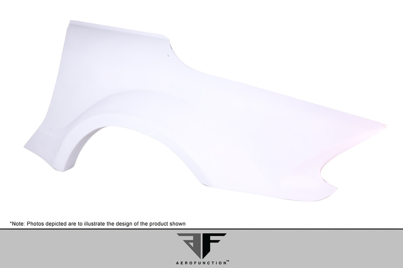 2003-2012 Mercedes SL Class R230 AF-Signature 1 Series Wide Body Conversion Rear Fenders ( GFK ) - 2 Piece