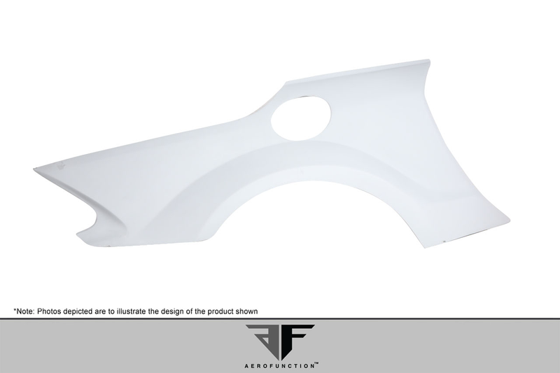 2003-2012 Mercedes SL Class R230 AF-Signature 1 Series Wide Body Conversion Rear Fenders ( GFK ) - 2 Piece