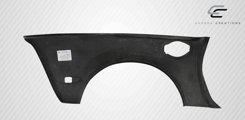 1997-2004 Chevrolet Corvette C5 Cabriolet Z06 Carbon Creations ZR Edition Garde-boue arrière - 2 pièces