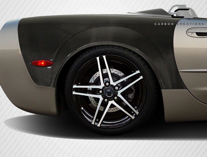 1997-2004 Chevrolet Corvette C5 Convertible Z06 Carbon Creations ZR Edition Rear Fenders - 2 Piece