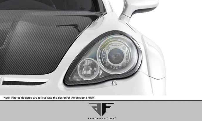 2010-2013 Porsche Panamera Carbon AF-1 Wide Body Eye Lids ( CFP ) - 2 Piece