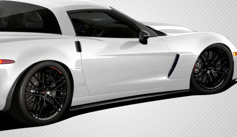 2005-2013 Chevrolet Corvette C6 Z06 GS ZR1 Carbon Creations GT500 Body Kit - 4 Piece - Includes GT500 Front Lip Under Spoiler Air Dam (108407) GT500 Side Splitters (108409) GT500 Rear Diffuser (108411)