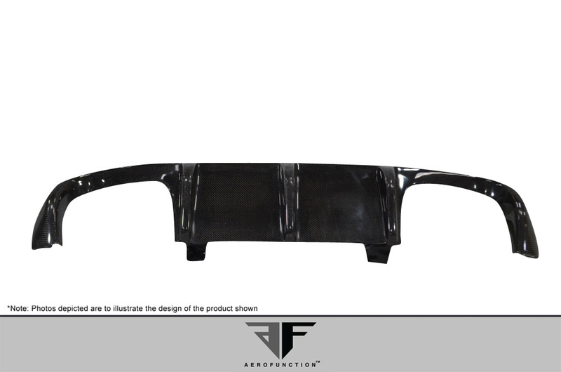 2008-2013 BMW M3 E90 4DR Carbon AF-1 Rear Diffuser ( CFP ) - 1 Piece