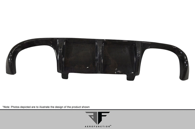 2008-2013 BMW M3 E90 4DR Carbon AF-1 Rear Diffuser ( CFP ) - 1 Piece