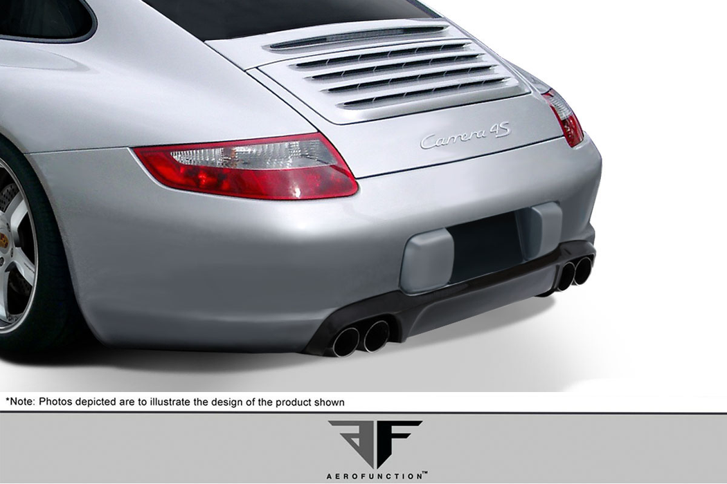 2005-2008 Porsche 911 Carrera 997 Carrera Carbon AF-1 Rear Diffuser ( CFP ) - 1 Piece