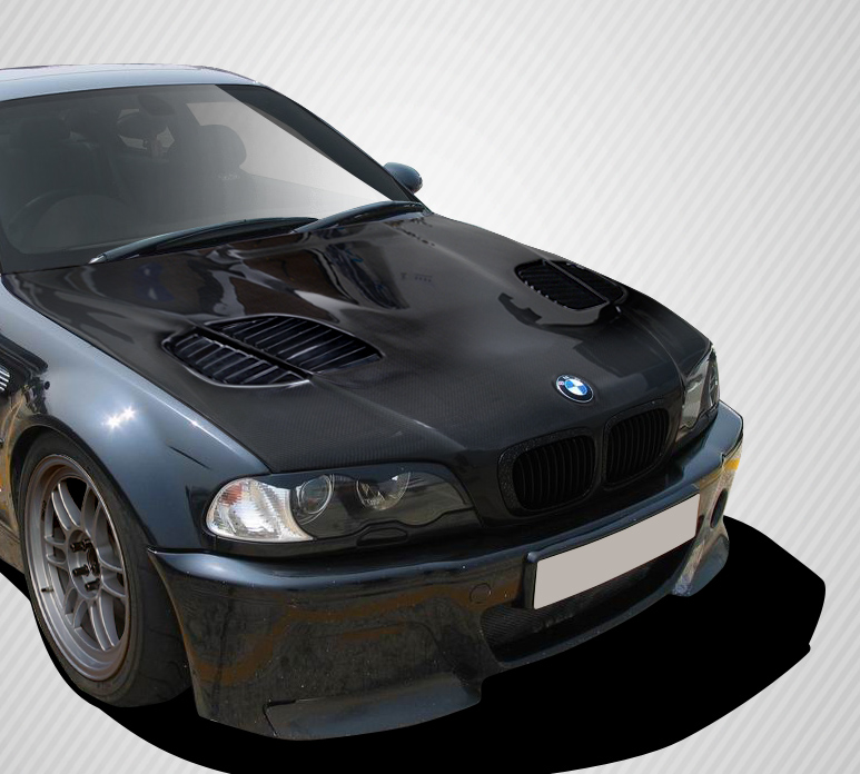 2000-2006 BMW 3 Series E46 2DR Carbon Creations GTR Hood - 1 Piece