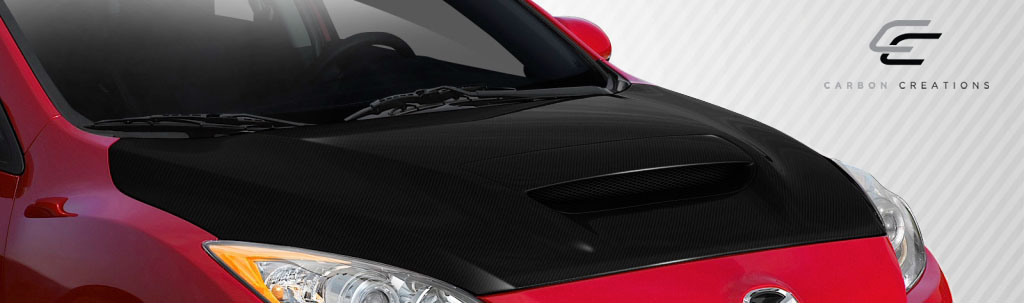 2010-2013 Mazda 3 Carbon Creations M-Speed Hood - 1 Piece