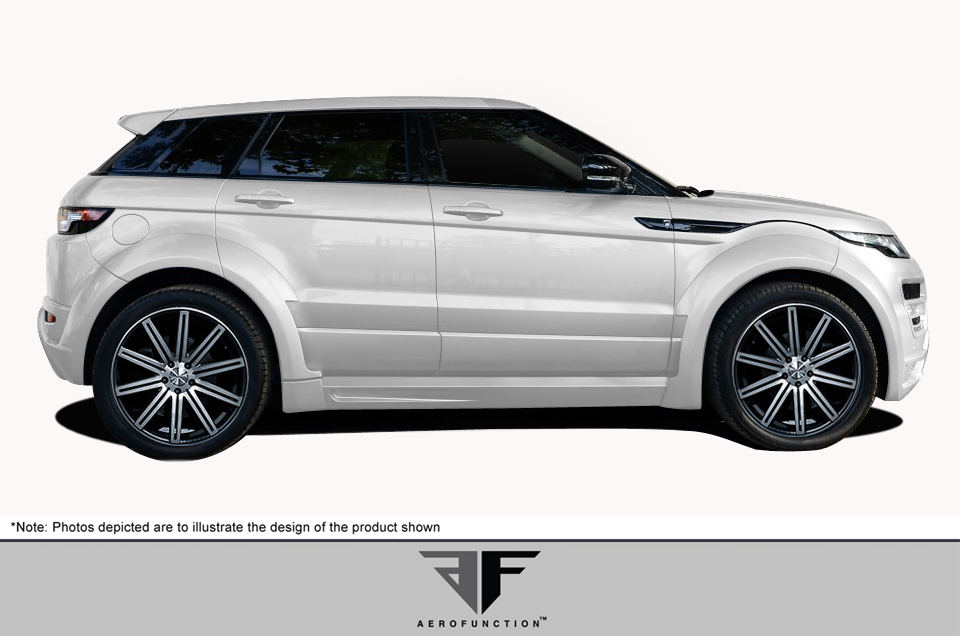 2012-2019 Land Rover Range Rover Evoque 5DR AF-1 Fender Flares (GFK) - 12 pièces