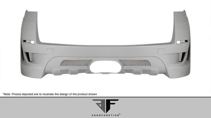 2010-2013 BMW X5 X5M E70 AF-1 Wide Body Rear Bumper Cover ( GFK ) - 1 Piece (S)