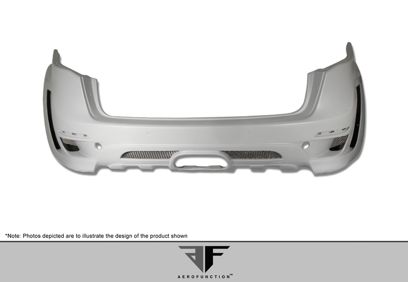 2011-2014 Porsche Cayenne AF-3 Wide Body Rear Bumper Cover ( GFK ) - 1 Piece (S)