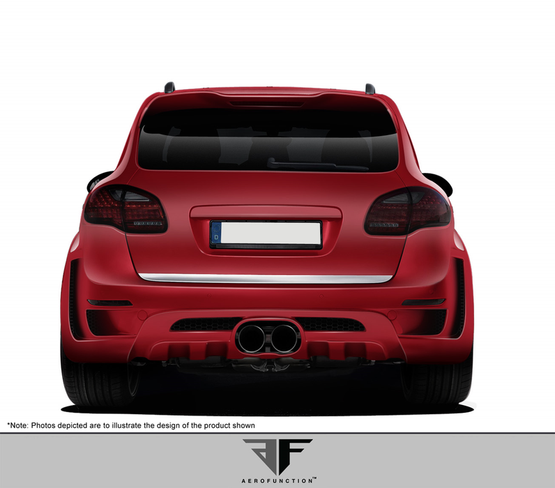 2011-2014 Porsche Cayenne AF-3 Wide Body Rear Bumper Cover ( GFK ) - 1 Piece (S)