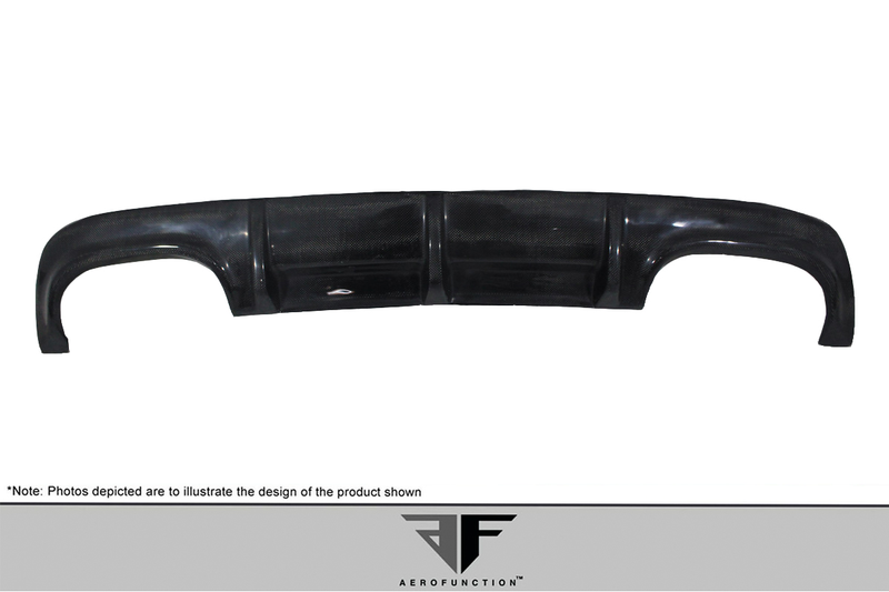 2007-2009 Mercedes CL63 W216 Black Series Carbon AF-1 Rear Diffuser ( CFP ) - 1 Piece