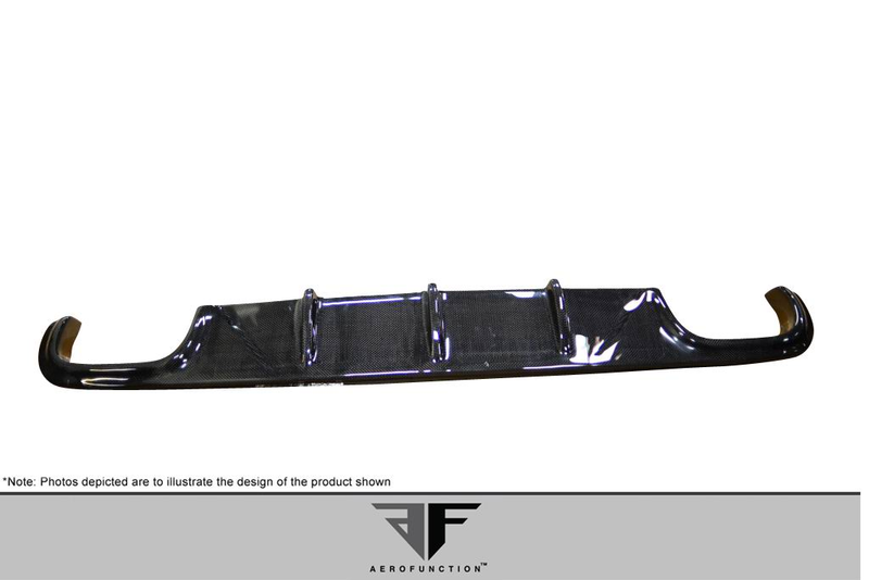 2010-2013 Mercedes E Class W212 AMG Sport Carbon AF-3 Rear Diffuser ( CFP ) - 1 Piece