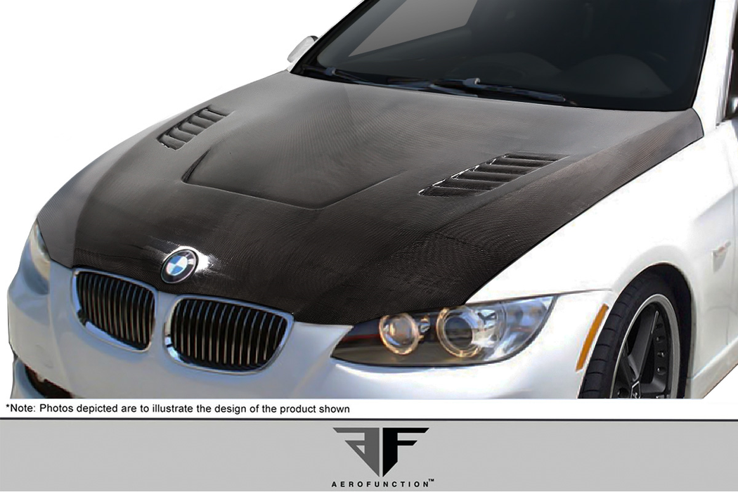 2007-2010 BMW 3 Series E92 2dr E93 Convertible Carbon AF-1 Hood ( CFP ) - 1 Piece