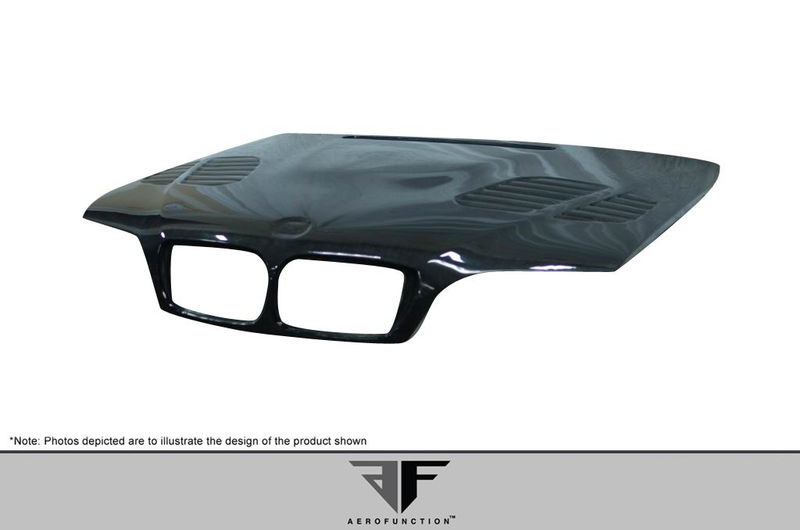 2002-2005 BMW 3 Series E46 4DR Carbon AF-2 Hood ( CFP ) - 1 Piece
