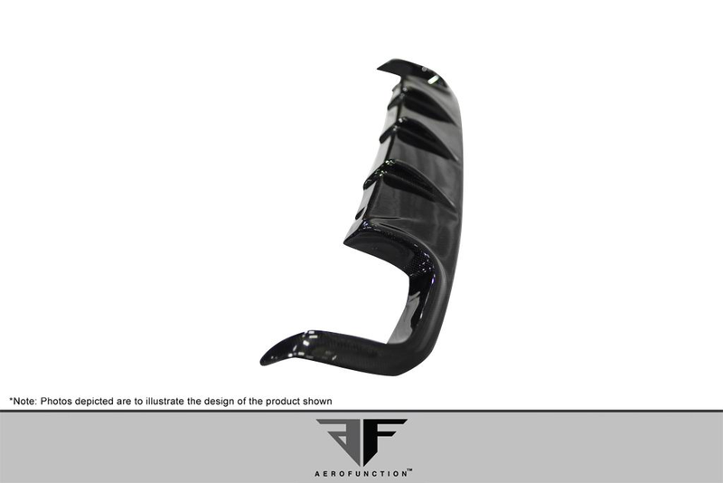 2009-2011 Porsche 911 Carrera 997 C2 C2S C4 C4S Targa 4 Targa 4S Cabriolet Carbon AF-2 Rear Diffuser ( CFP ) - 1 Piece