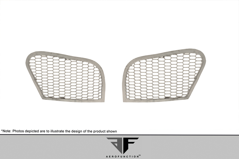 2007-2013 BMW X5 E70 Uréthane AF-1 Couvercle de pare-chocs avant Insert de calandre supérieur (PUR-RIM) - 1 pièce (S)