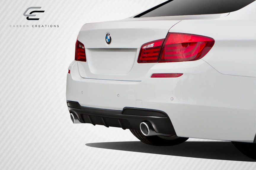2011-2016 BMW 5 Series F10 Carbon Creations M Performance Look Rear Diffuser ( will only fit M Sport Bumpers) - 1 Piece (S)