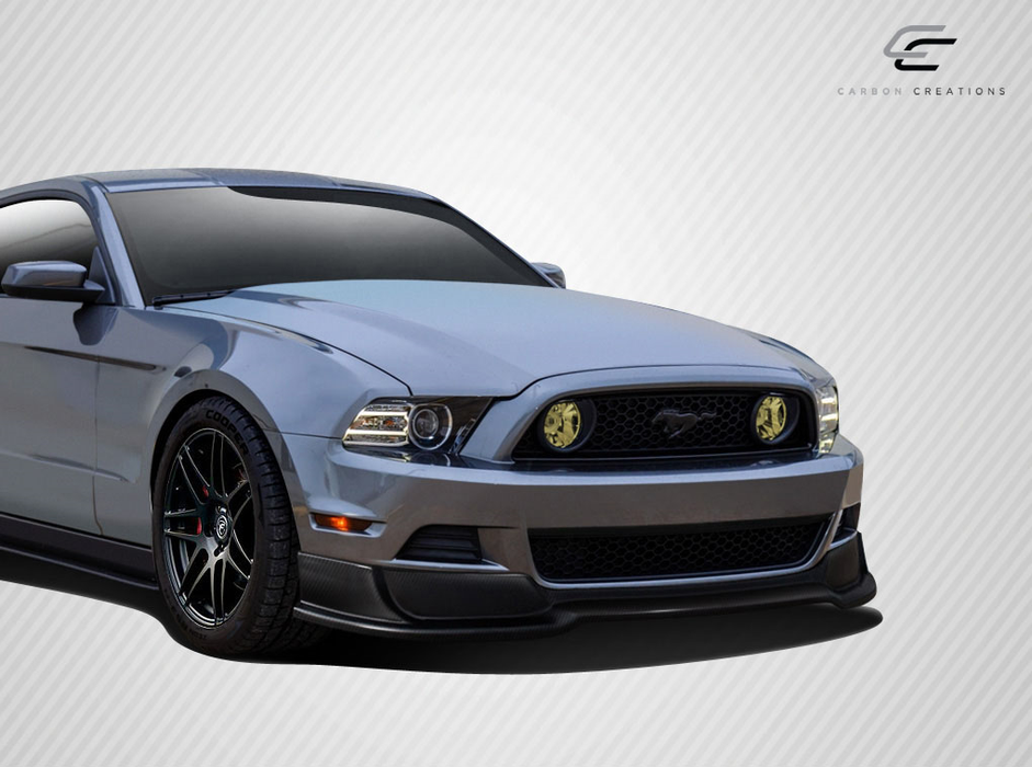 2013-2014 Ford Mustang Carbon Creations R500 Front Lip Under Air Dam Spoiler - 1 Piece