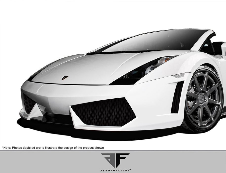 2004-2008 Lamborghini Gallardo AF-1 Wide Body Front Bumper Cover ( GFK ) - 2 Piece