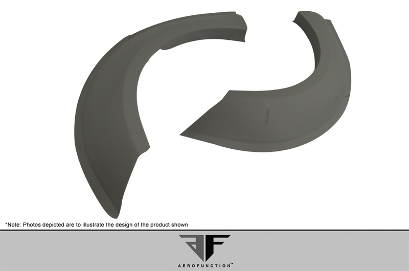 2004-2008 Lamborghini Gallardo AF-1 Élargisseurs d'ailes arrière à corps large (GFK) - 2 pièces