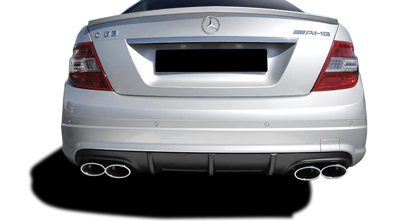 2008-2014 Mercedes C Class W204 Vaero C63 V1 Look Rear Bumper Cover ( with PDC ) - 1 Piece (S)