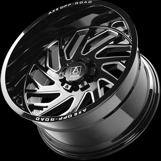 AXE Wheels ZEUS Gloss Black - Milled Edge