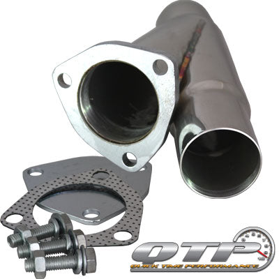 QTP 2.25" STAINLESS STEEL EXHAUST CUTOUT Y-PIPE