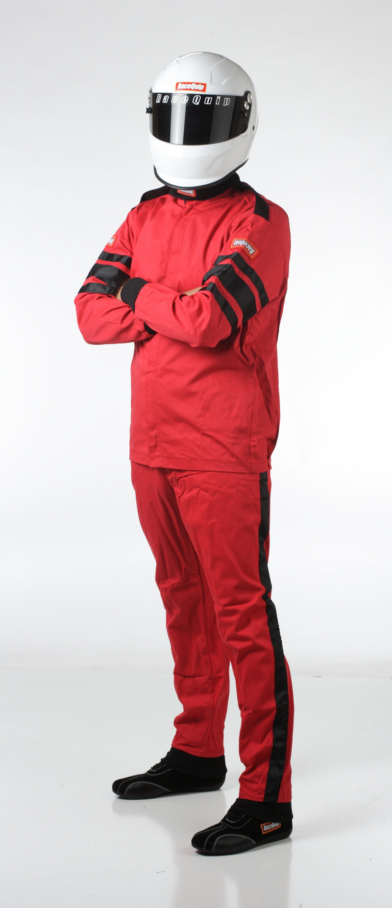 111012 Veste de combinaison de pilote de course monocouche RaceQuip, SFI 3.2A/ 1 , rouge petit
